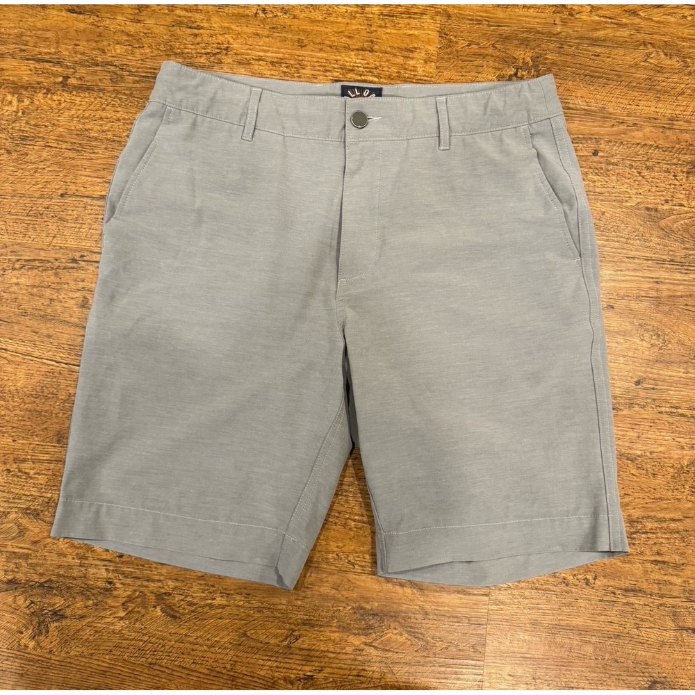 Faherty Gray Casual‎ Outdoor Tech Performance Golf All Day Chino Shorts Men 32x9